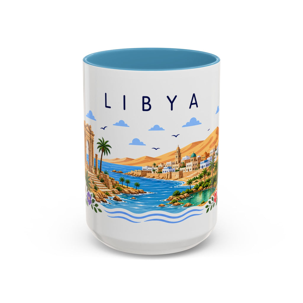 Libya Coffee Mug | Travel Souvenir Accent Mug | Place Gift Ceramic Cup 11oz 15oz