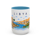 Libya Coffee Mug | Travel Souvenir Accent Mug | Place Gift Ceramic Cup 11oz 15oz