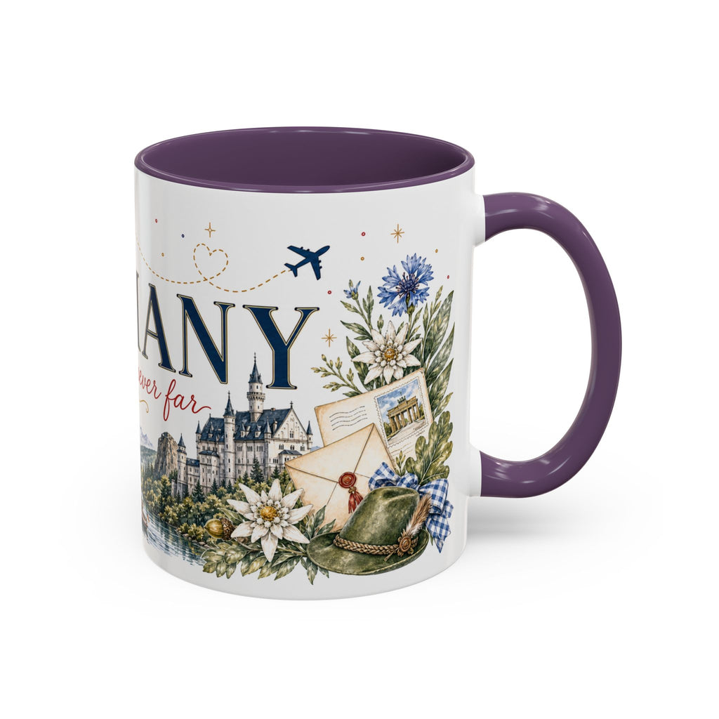 Germany Home Country Mug | Moving Away Gift | Long Distance Friendship | 11 oz 15 oz Accent Mug