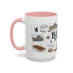 Berlin Coffee Mug | Germany Souvenir Travel Gift | Accent Color Ceramic 11oz 15oz