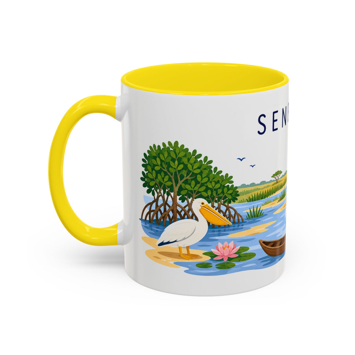 Senegal Soccer Coffee Mug | World Cup Fan Gift | Accent Color Ceramic 11oz 15oz Match Day Cup