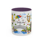 Dublin Travel Mug | European City Souvenir Accent Coffee Mug | 11oz 15oz Ceramic Cup