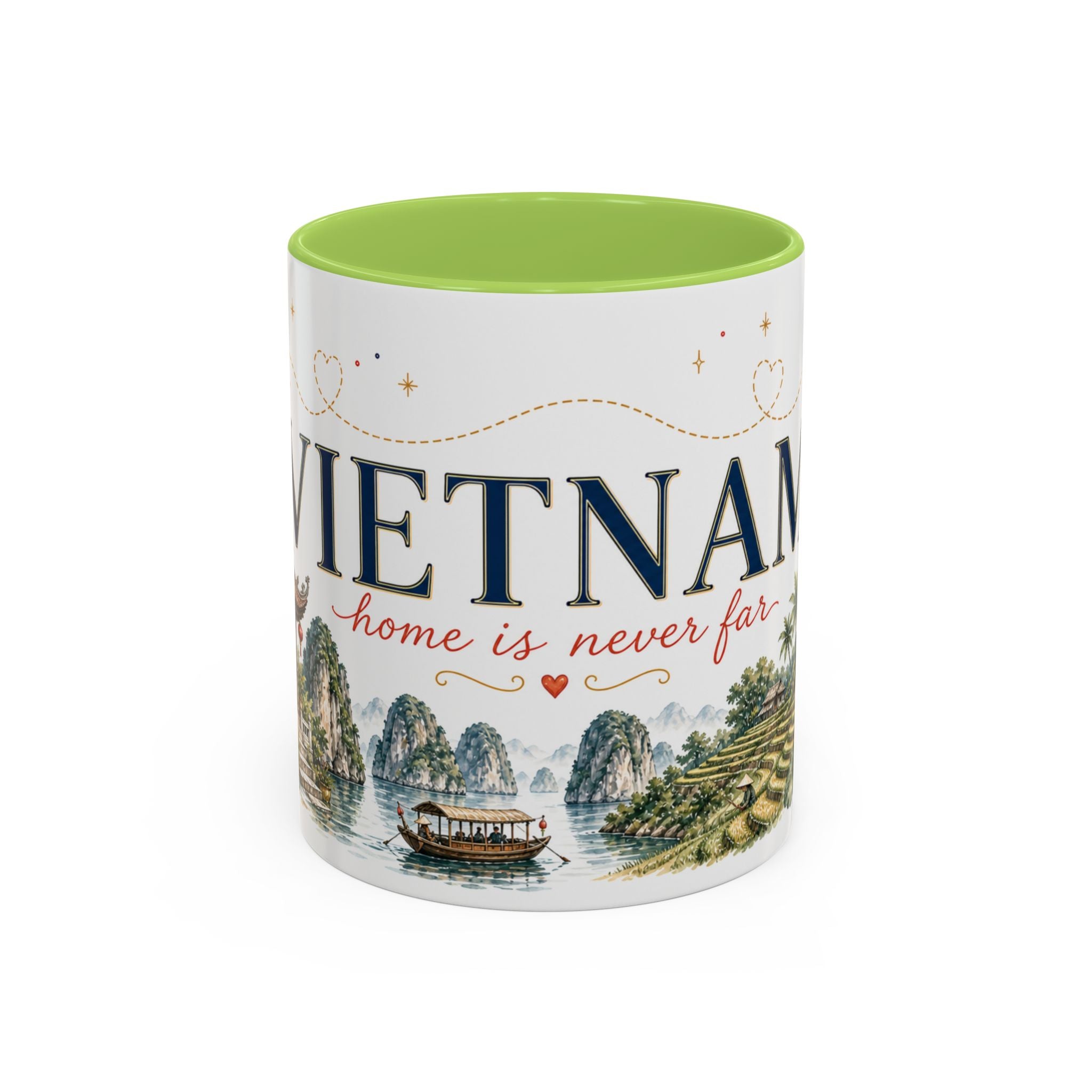 Vietnam Home Country Mug | Moving Away Gift | Long Distance Friendship | 11 oz 15 oz Accent Mug
