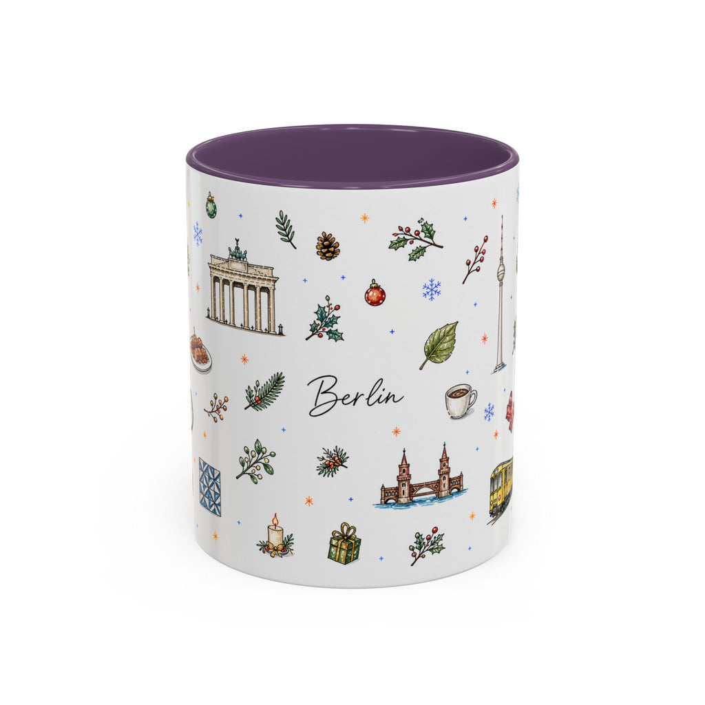 Berlin Christmas Mug | Watercolor City Souvenir, Travel Gift (11oz/15oz)