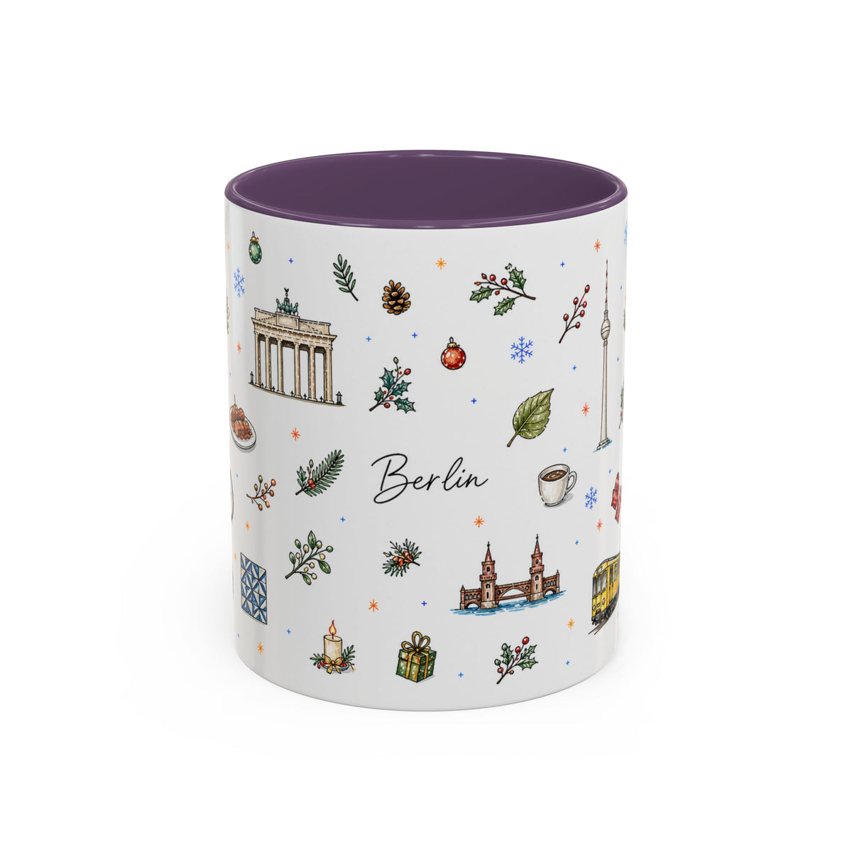 Berlin Christmas Mug | Watercolor City Souvenir, Travel Gift (11oz/15oz)