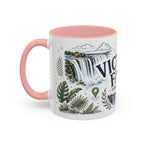 Victoria Falls Coffee Mug | Travel Destination Souvenir Gift | Accent Color Ceramic 11oz 15oz