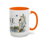 Maine State Mug | Moving Away, Long Distance Friendship Gift | 11oz 15oz Accent Mug