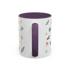 Big Sur Christmas Mug | Watercolor Travel Souvenir | Holiday Gift | Accent Ceramic Coffee Cup 11oz 15oz
