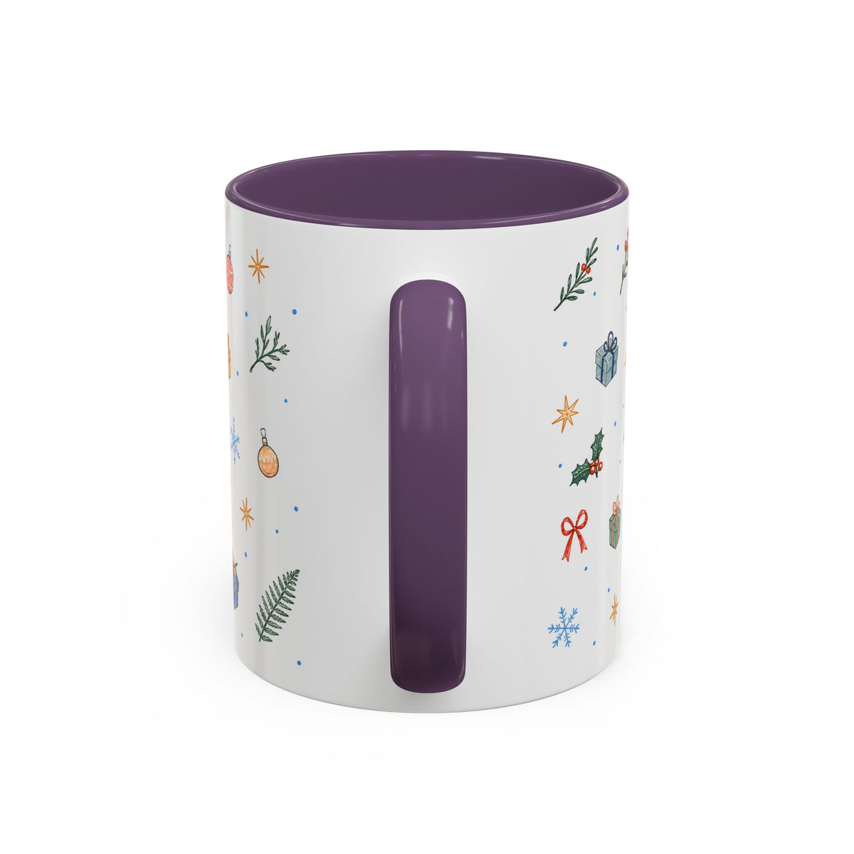 Big Sur Christmas Mug | Watercolor Travel Souvenir | Holiday Gift | Accent Ceramic Coffee Cup 11oz 15oz