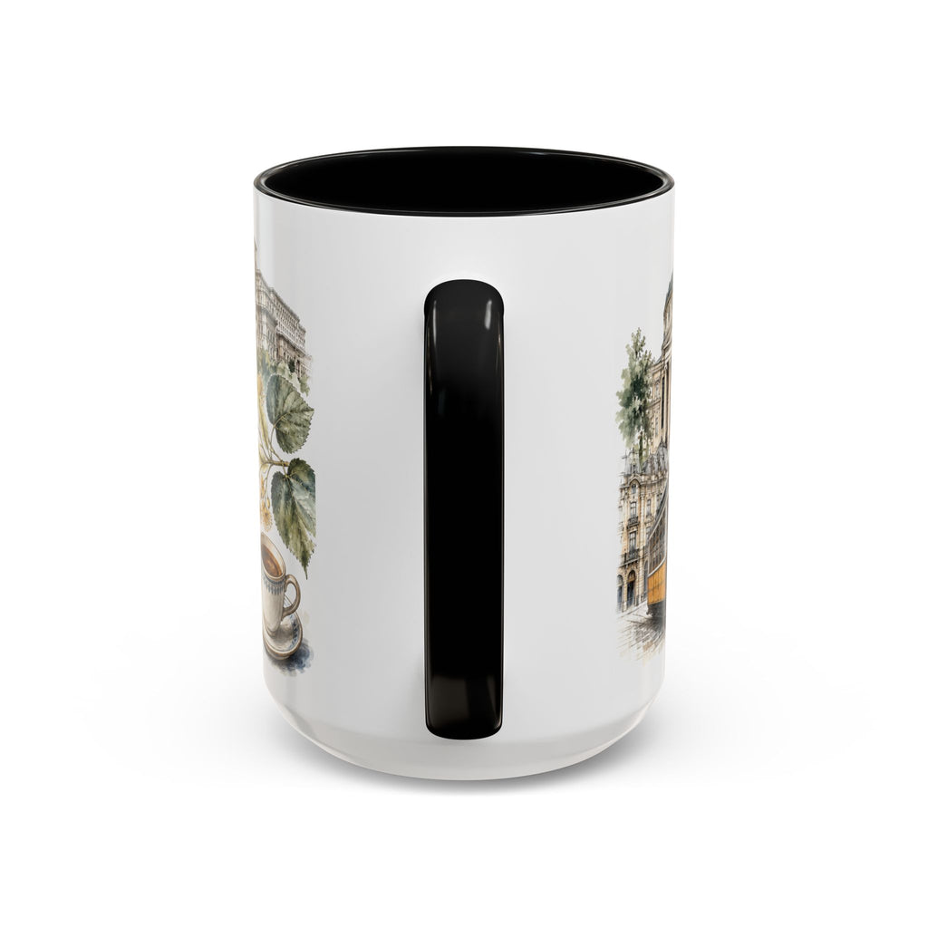 Bucharest Coffee Mug | Romania Travel Souvenir | Vintage Illustrated City Gift | 11 oz 15 oz Accent Mug