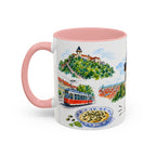 Graz Illustrated Travel Mug | City Souvenir Accent Coffee Mug | 11oz 15oz Ceramic Cup