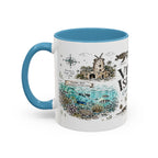Virgin Islands National Park Coffee Mug | Caribbean Beach Snorkeling Reef Gift | Accent Color Ceramic 11oz 15oz
