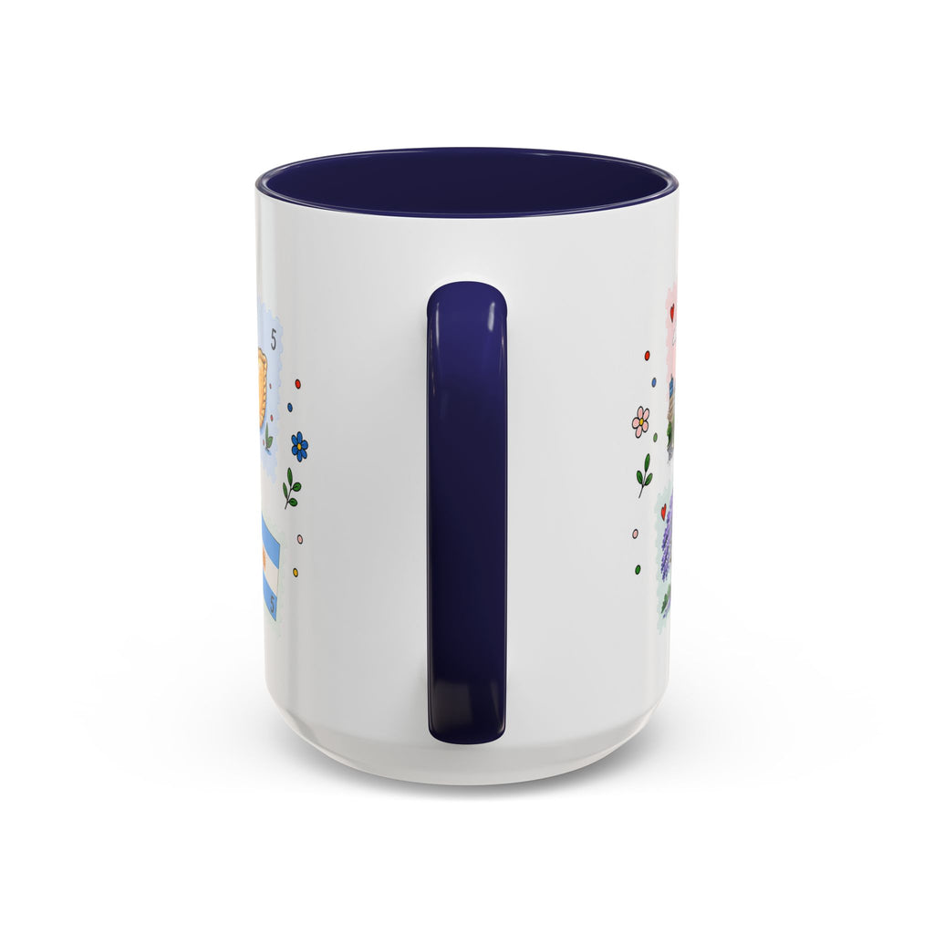 Buenos Aires Coffee Mug | Postage Stamp Collage Mug | Travel Souvenir Accent Cup 11oz 15oz