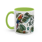 Amazon Rainforest Coffee Mug | Travel Destination Souvenir Gift | Accent Color Ceramic 11oz 15oz
