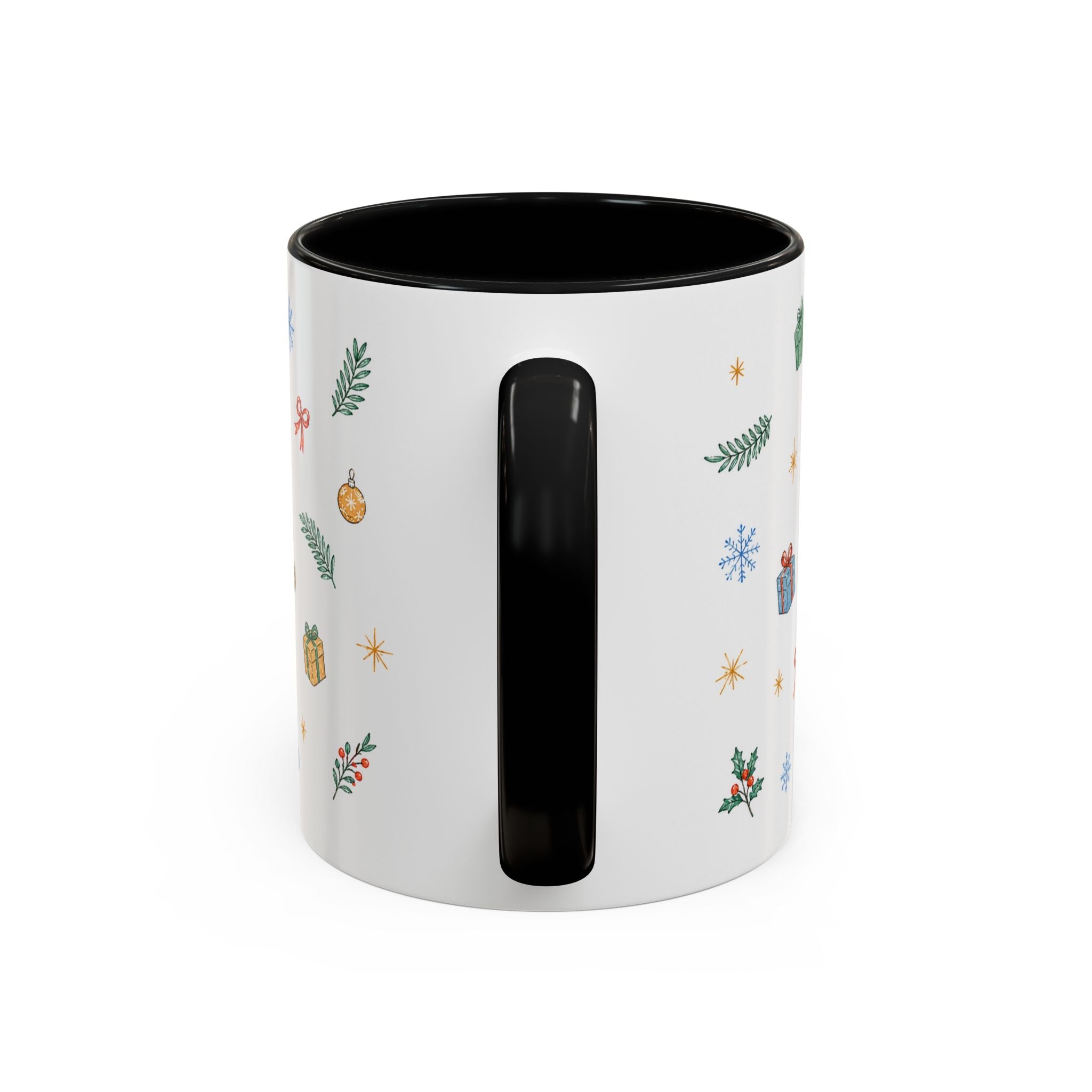 Angkor Christmas Mug | Watercolor Travel Souvenir | Holiday Gift | Accent Ceramic Coffee Cup 11oz 15oz