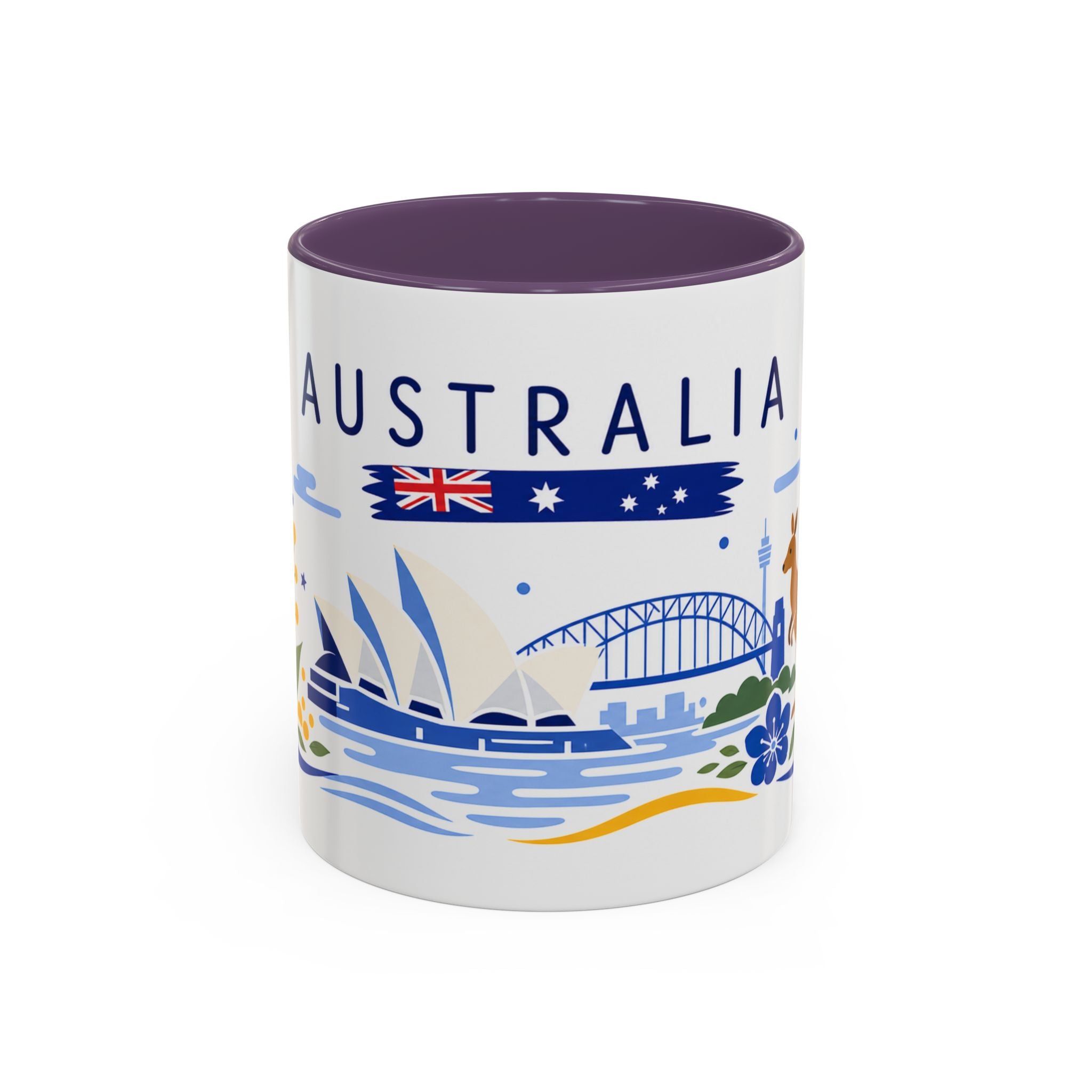 Australia Coffee Mug | Travel Souvenir Accent Mug | Country Gift Ceramic Cup 11oz 15oz