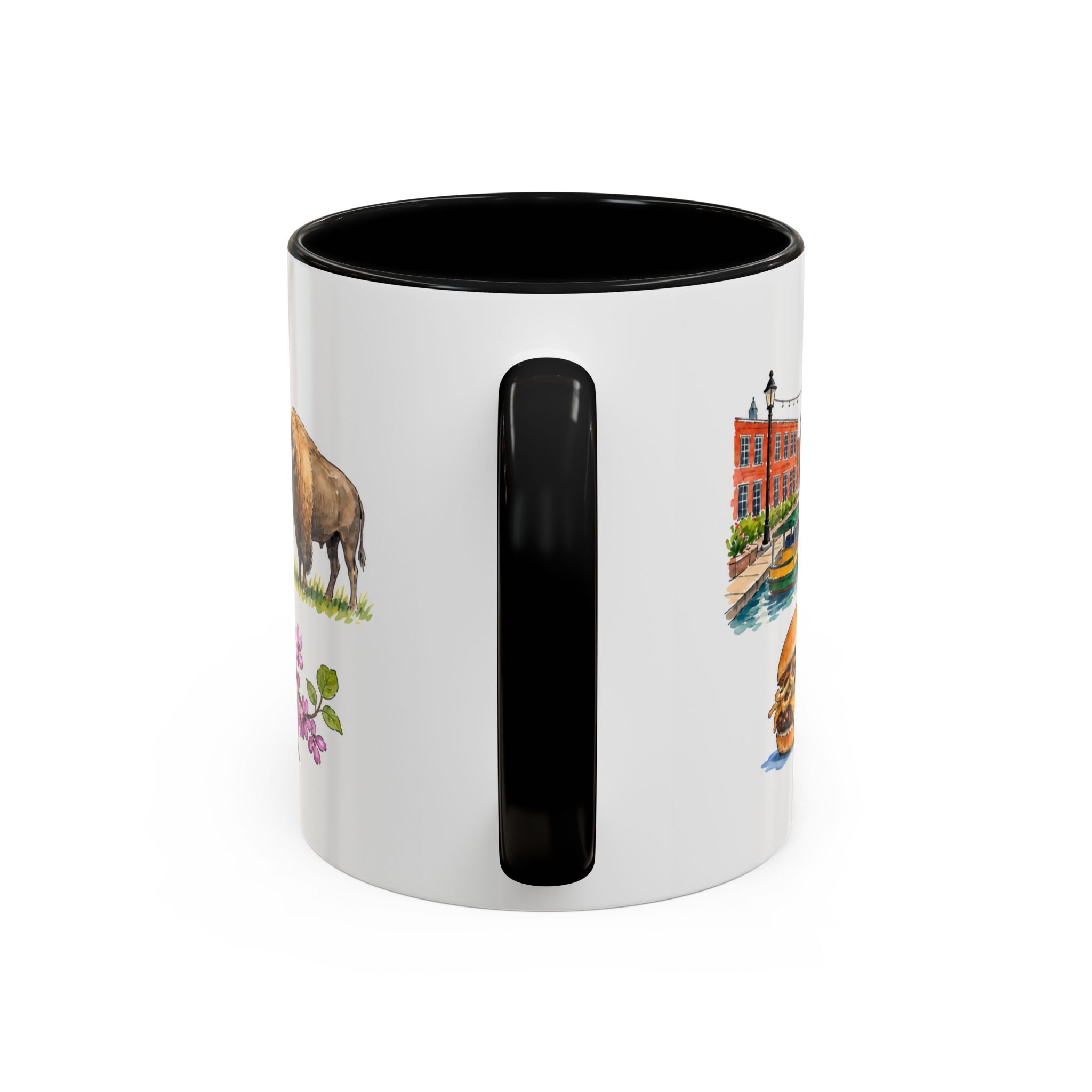 Oklahoma City Illustrated Travel Mug | City Souvenir Accent Coffee Mug | 11oz 15oz Ceramic Cup