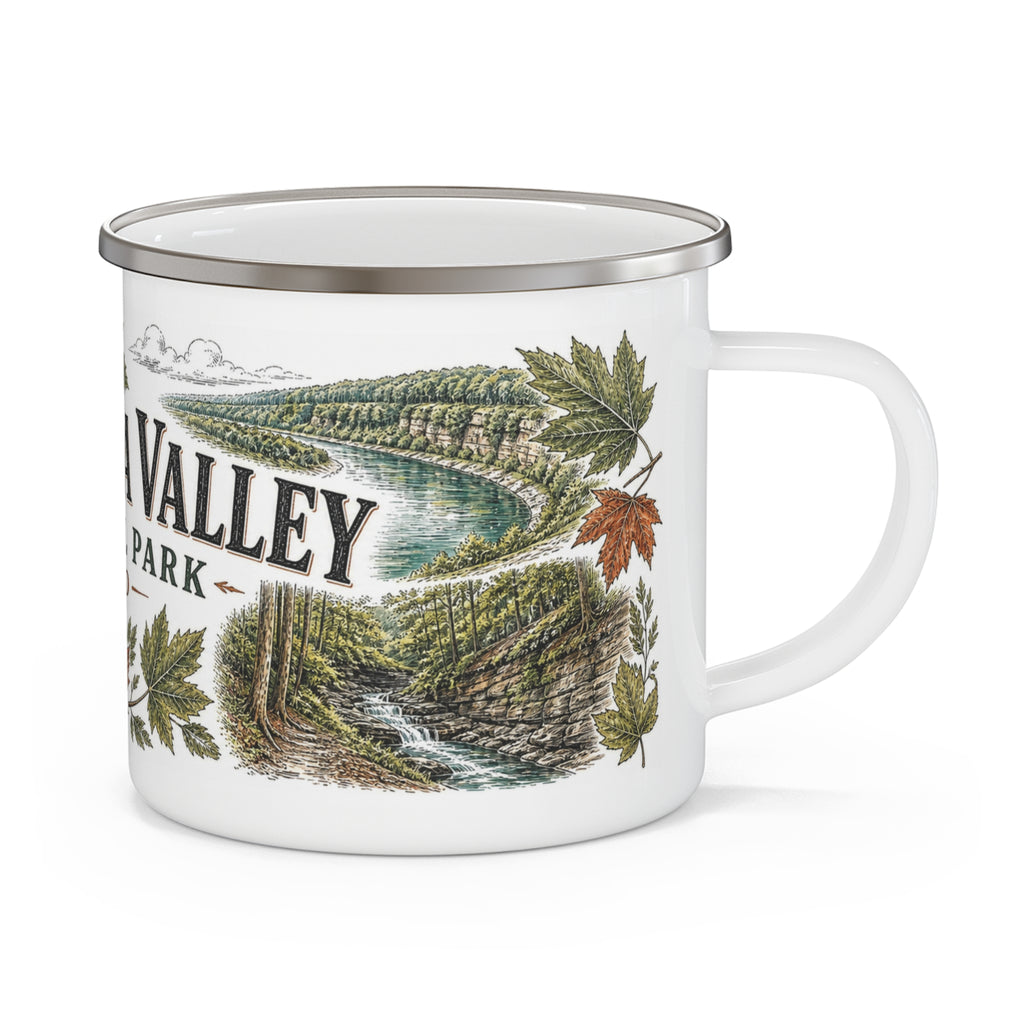 Cuyahoga Valley National Park Vintage Enamel Camping Mug | 12oz National Park Hiking Gift