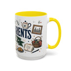Best Grandparents Ever Coffee Mug | Gift From Grandkids | Accent Color Ceramic 11oz 15oz