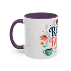 Retired And Fabulous Coffee Mug | Retirement Gift For Women Men | Accent Color Ceramic 11oz 15oz