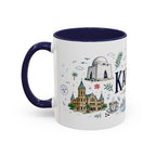 Karachi Coffee Mug | Pakistan Souvenir Travel Gift | Accent Color Ceramic 11oz 15oz