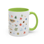 Mammoth Cave National Park Christmas Mug | Watercolor Travel Souvenir | Holiday Gift | Accent Ceramic Coffee Cup 11oz 15oz