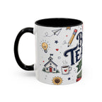 Best Teacher Ever Coffee Mug | Teacher Appreciation Gift | Accent Color Ceramic 11oz 15oz