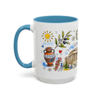 Athens Travel Mug | European City Souvenir Accent Coffee Mug | 11oz 15oz Ceramic Cup