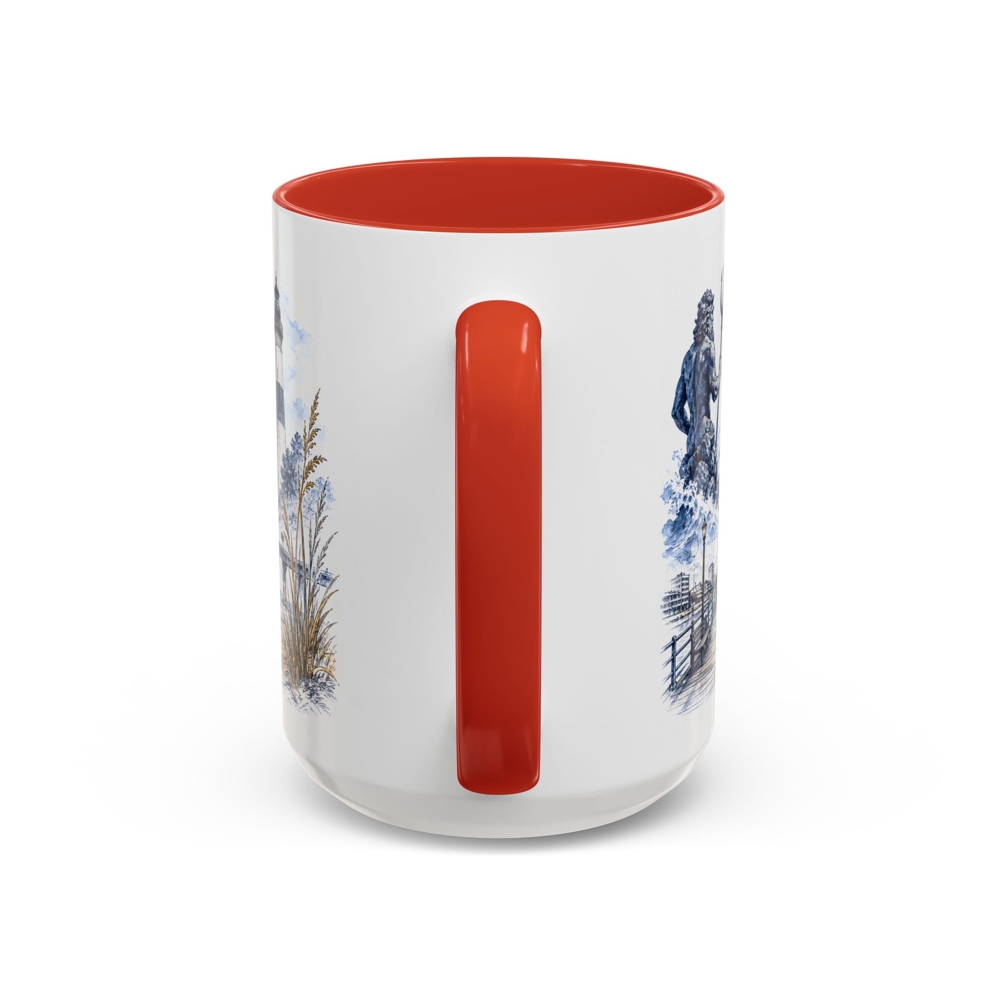 Virginia Beach Coffee Mug | United States Travel Souvenir | Vintage Illustrated City Gift | 11 oz 15 oz Accent Mug