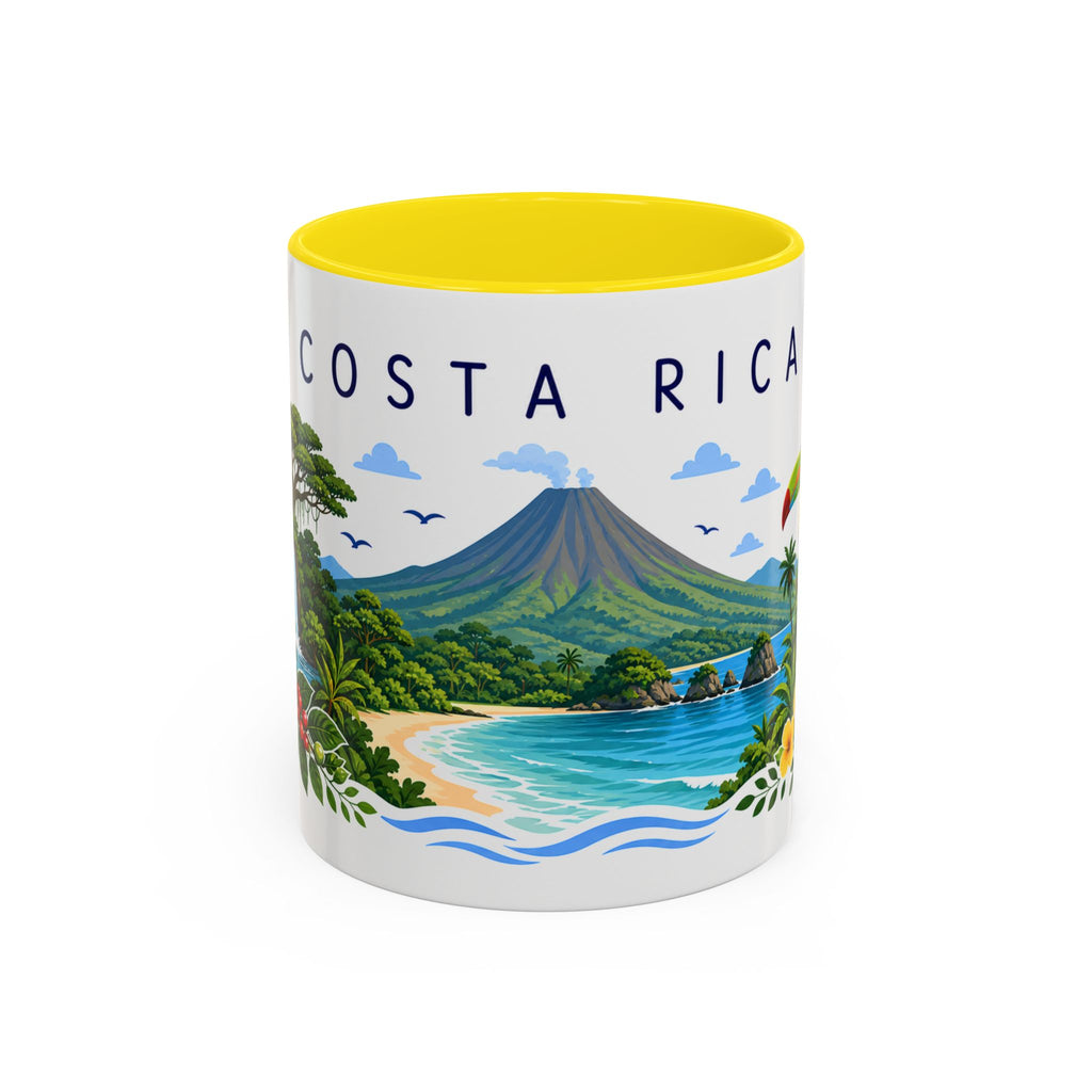 Costa Rica Coffee Mug | Travel Souvenir Accent Mug | Place Gift Ceramic Cup 11oz 15oz