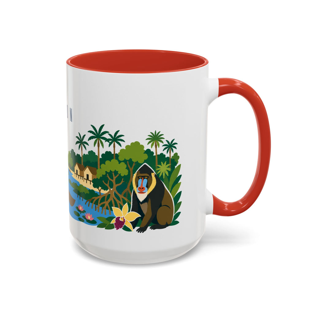 Gabon Coffee Mug | Travel Souvenir Accent Mug | Country Gift Ceramic Cup 11oz 15oz