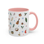 Honolulu Christmas Mug | Watercolor City Souvenir | Ceramic Coffee Cup (11oz 15oz)