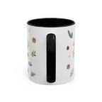 Banff Lake Louise Christmas Mug | Watercolor Travel Souvenir | Holiday Gift | Accent Ceramic Coffee Cup 11oz 15oz