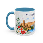 Turkmenistan Coffee Mug | Travel Souvenir Accent Mug | Place Gift Ceramic Cup 11oz 15oz