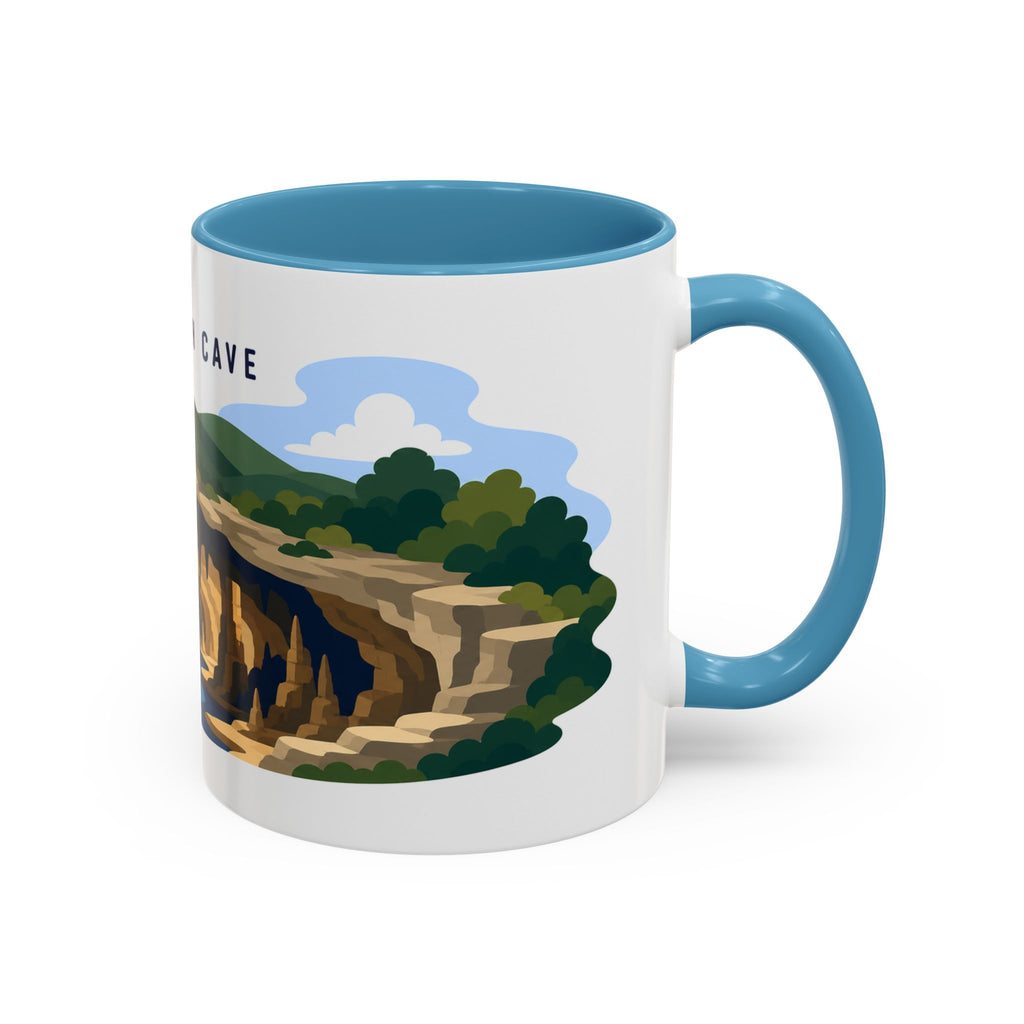 Mammoth Cave National Park Coffee Mug | Solid Color Block Park Souvenir | 11oz 15oz Accent Mug