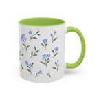Alaska Forget-me-not Mug, State Flower Floral Coffee Cup, 11oz Botanical Gift