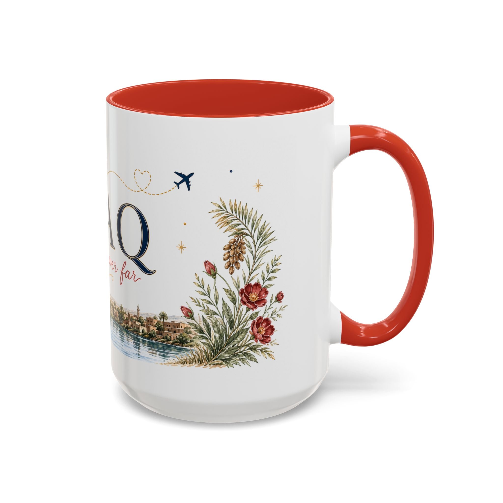 Iraq Home Country Mug | Moving Away Gift | Long Distance Friendship | 11 oz 15 oz Accent Mug