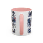 Great Smoky Mountains Coffee Mug | National Park Hiking Gift | Accent Color Ceramic 11oz 15oz