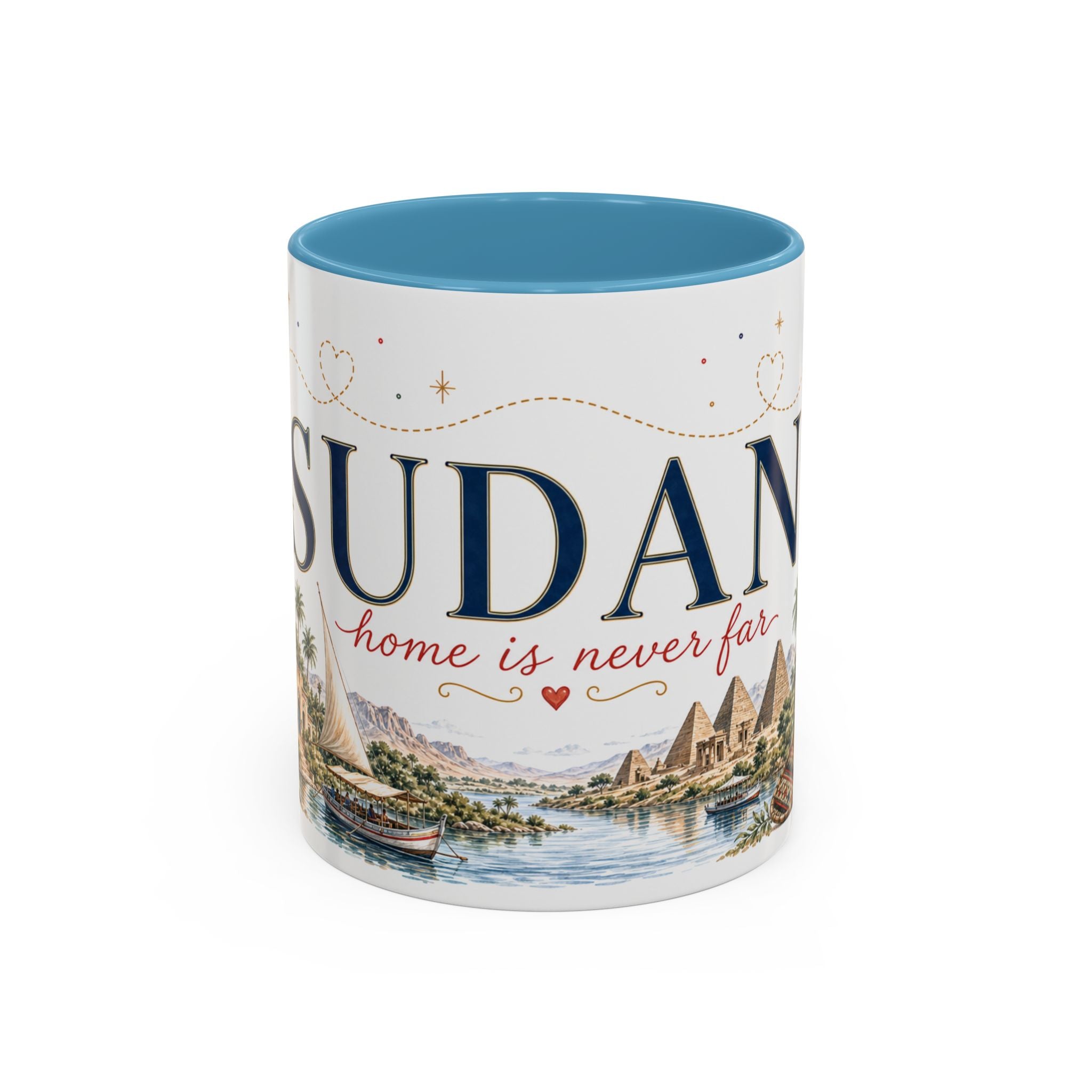 Sudan Home Country Mug | Moving Away Gift | Long Distance Friendship | 11 oz 15 oz Accent Mug