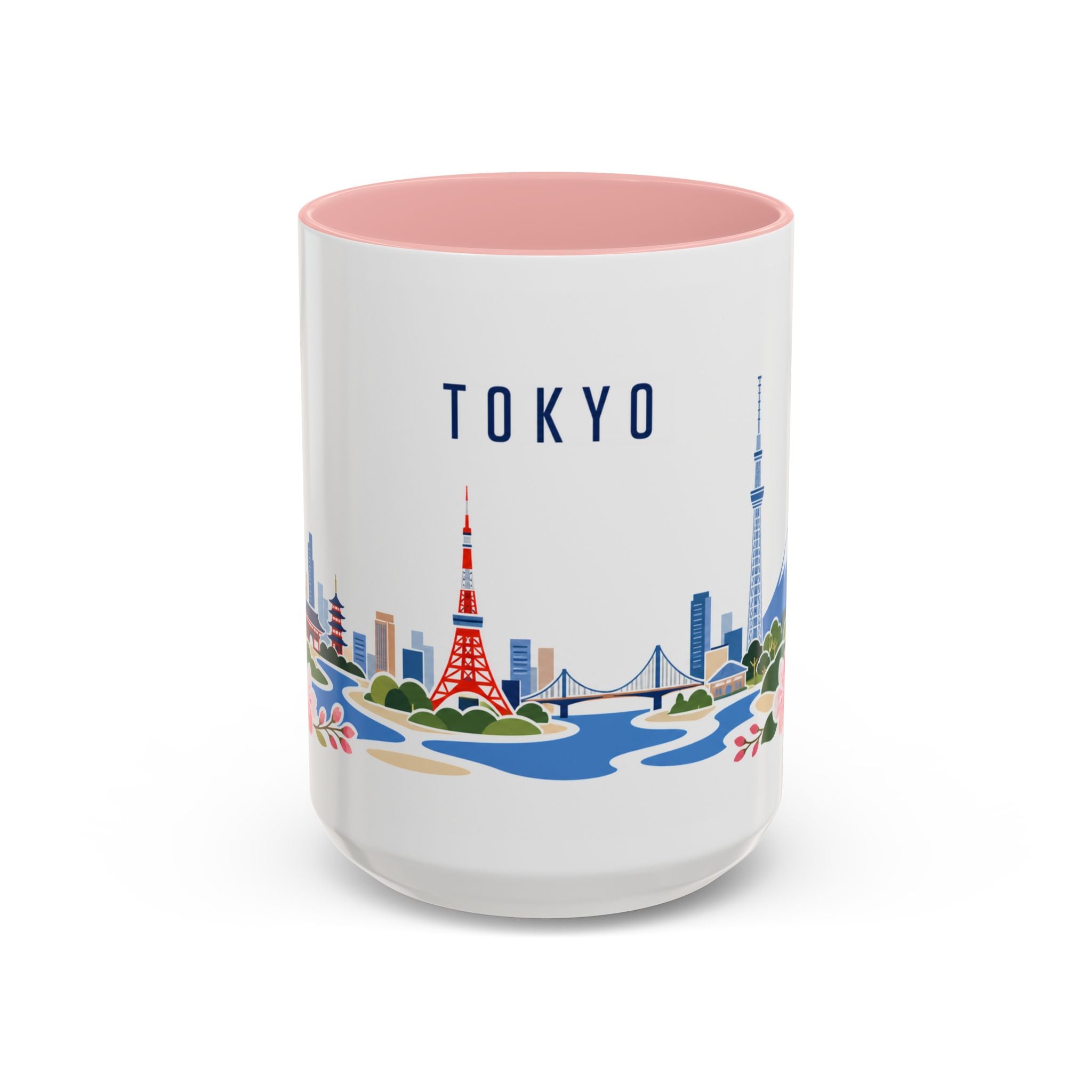 Tokyo Coffee Mug | Japan Travel Souvenir | Porcelain Decal City Gift | 11oz 15oz Accent Mug