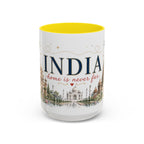 India Home Country Mug | Moving Away Gift | Long Distance Friendship | 11 oz 15 oz Accent Mug