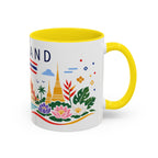Thailand Coffee Mug | Travel Souvenir Accent Mug | Country Gift Ceramic Cup 11oz 15oz