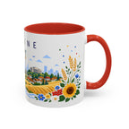 Ukraine Coffee Mug | Travel Souvenir Accent Mug | Place Gift Ceramic Cup 11oz 15oz