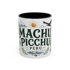 Machu Picchu Coffee Mug | Travel Destination Souvenir Gift | Accent Color Ceramic 11oz 15oz