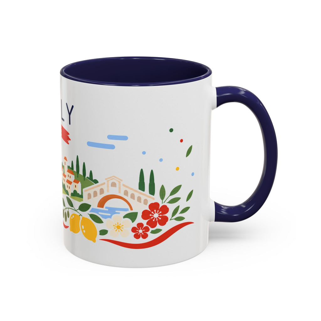 Italy Coffee Mug | Travel Souvenir Accent Mug | Country Gift Ceramic Cup 11oz 15oz