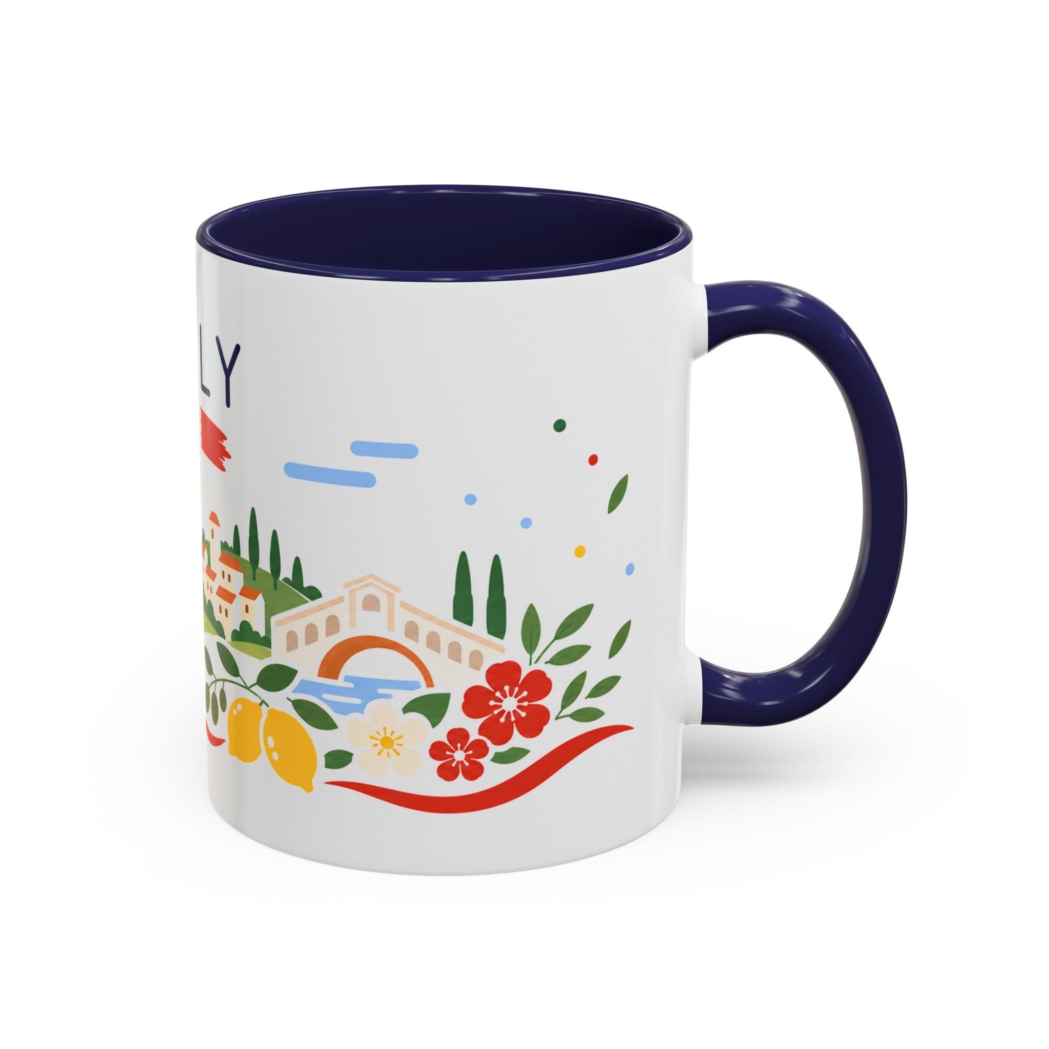 Italy Coffee Mug | Travel Souvenir Accent Mug | Country Gift Ceramic Cup 11oz 15oz