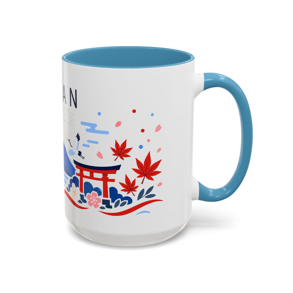 Japan Coffee Mug | Travel Souvenir Accent Mug | Country Gift Ceramic Cup 11oz 15oz