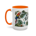 Amazon Rainforest Coffee Mug | Travel Destination Souvenir Gift | Accent Color Ceramic 11oz 15oz