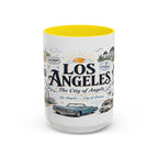 Los Angeles Coffee Mug | California Souvenir City Gift | Accent Color Ceramic 11oz 15oz