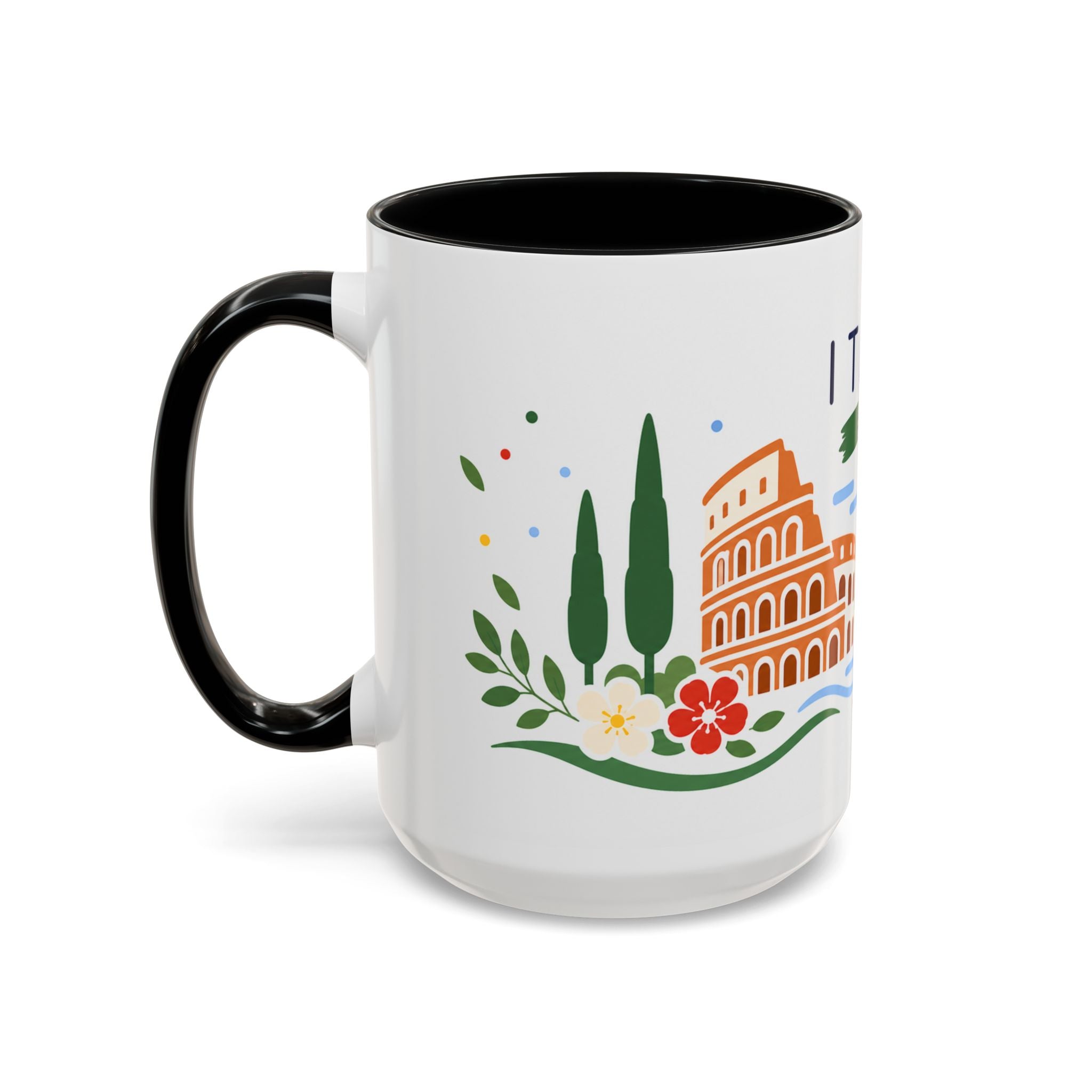 Italy Coffee Mug | Travel Souvenir Accent Mug | Country Gift Ceramic Cup 11oz 15oz